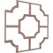 Ekena Millwork 66 56W x 66 56H x 14T Large Bradley Decorative Fretwork Wood Ceiling Panels, Walnut CELW67X67X0250BRDWA - alternate 3